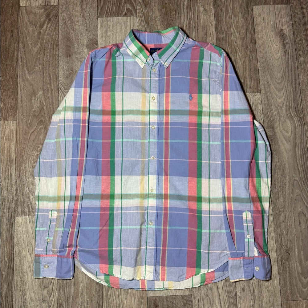 Men's Ralph Lauren Long Sleeve Button Down Pony Shirt XL (fits Like A Large)